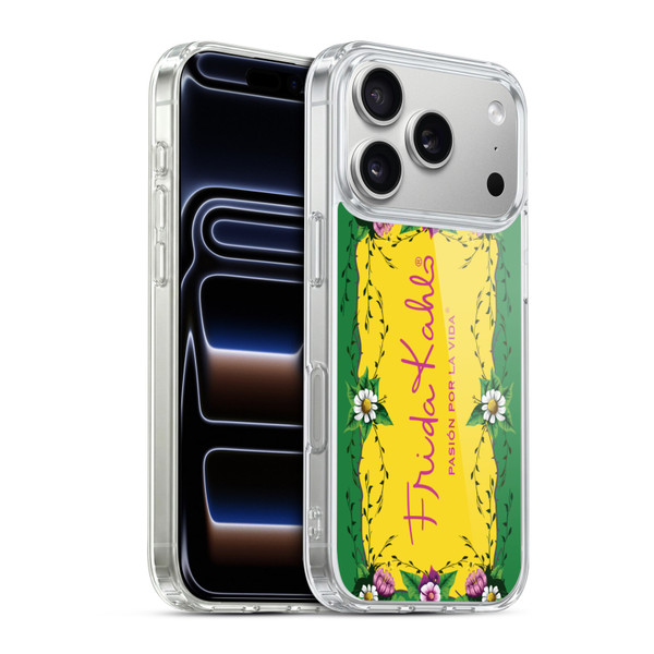 Frida Kahlo Purple Florals Frame Soft Gel Case for Apple iPhone 17 Pro