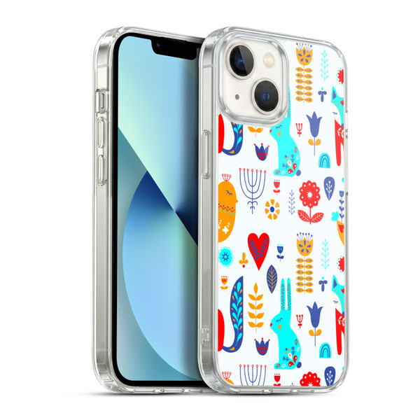 Haroulita Forest Bunny And Fox Soft Gel Case for Apple iPhone 13