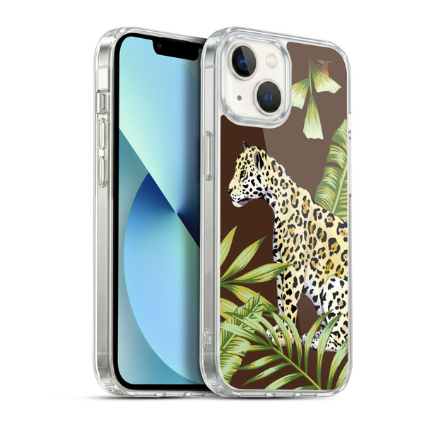 Haroulita Forest Leopard Soft Gel Case for Apple iPhone 13