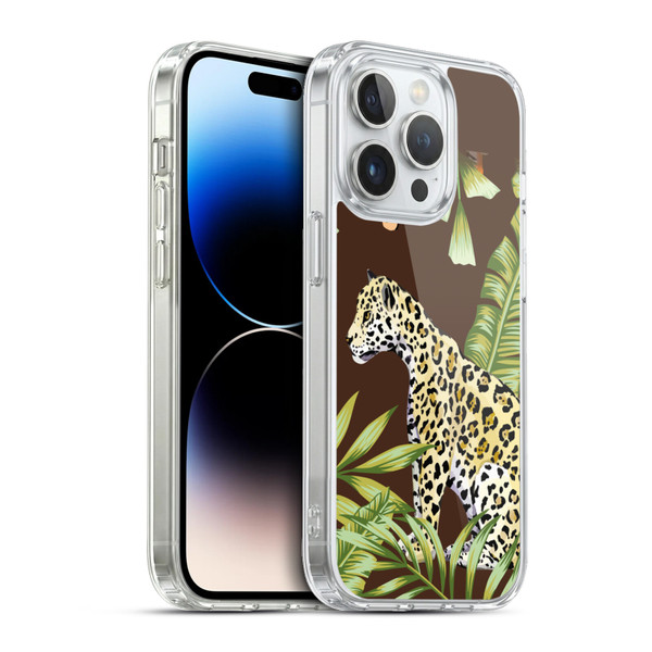 Haroulita Forest Leopard Soft Gel Case for Apple iPhone 13 Pro & MagSafe
