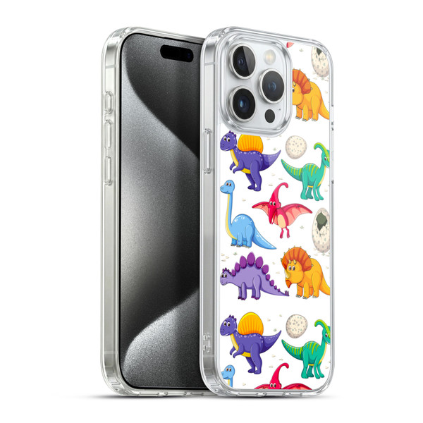 Haroulita Forest Dinosaurs Soft Gel Case for Apple iPhone 15 Pro Max & MagSafe