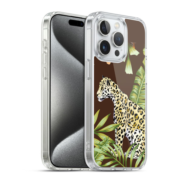 Haroulita Forest Leopard Soft Gel Case for Apple iPhone 15 Pro & MagSafe