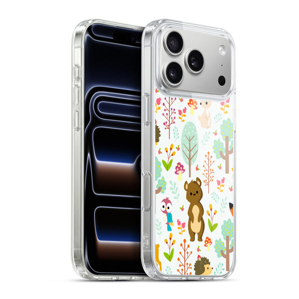 Haroulita Forest Adorable Bear Soft Gel Case for Apple iPhone 17 Pro Max