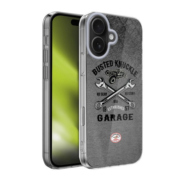 Busted Knuckle Garage Graphics No Scar Soft Gel Case for Apple iPhone 17