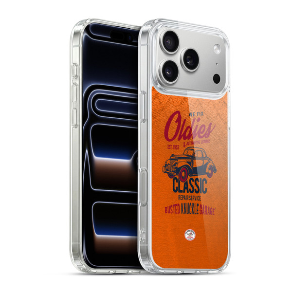 Busted Knuckle Garage Graphics Classic Soft Gel Case for Apple iPhone 17 Pro Max