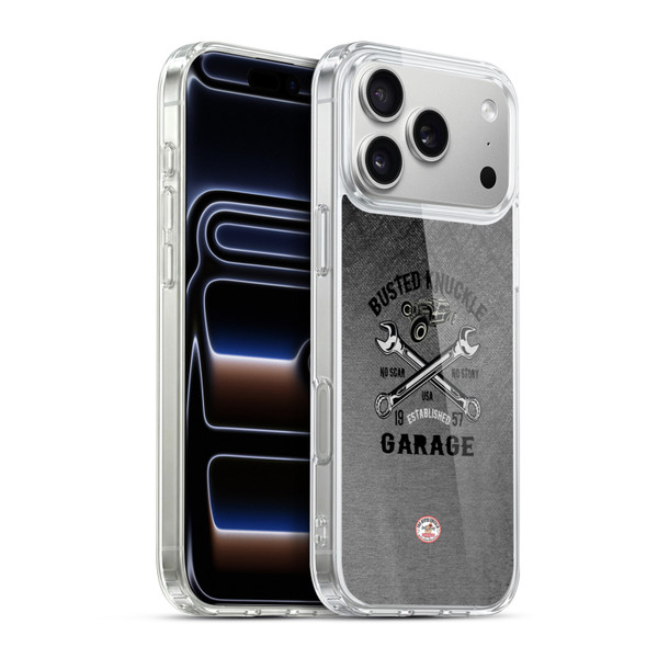 Busted Knuckle Garage Graphics No Scar Soft Gel Case for Apple iPhone 17 Pro Max