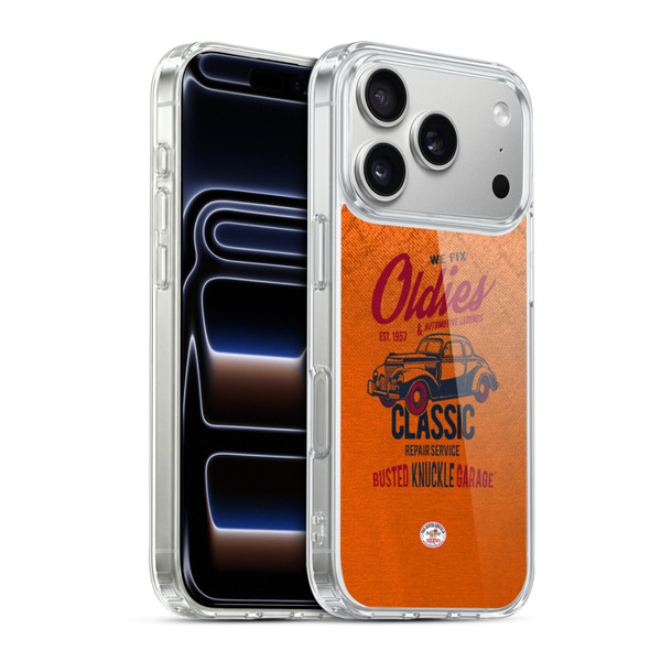 Busted Knuckle Garage Graphics Classic Soft Gel Case for Apple iPhone 17 Pro