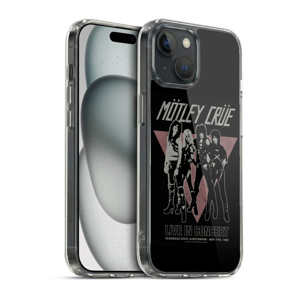 Motley Crue Tour Graphics Glendale Soft Gel Case for Apple iPhone 15 & MagSafe
