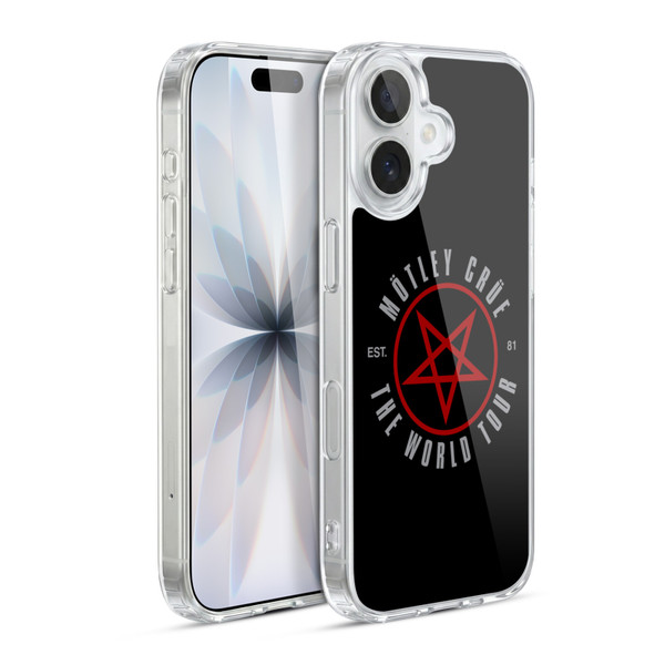 Motley Crue Tour Graphics Stadium World Tour Soft Gel Case for Apple iPhone 17