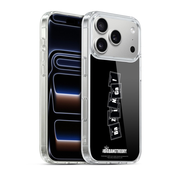 The Big Bang Theory Bazinga Elements Soft Gel Case for Apple iPhone 17 Pro