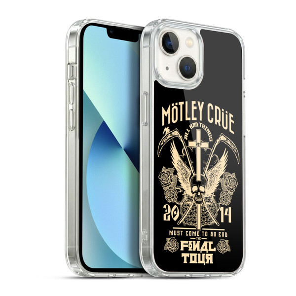 Motley Crue Tours All Bad Things Soft Gel Case for Apple iPhone 13