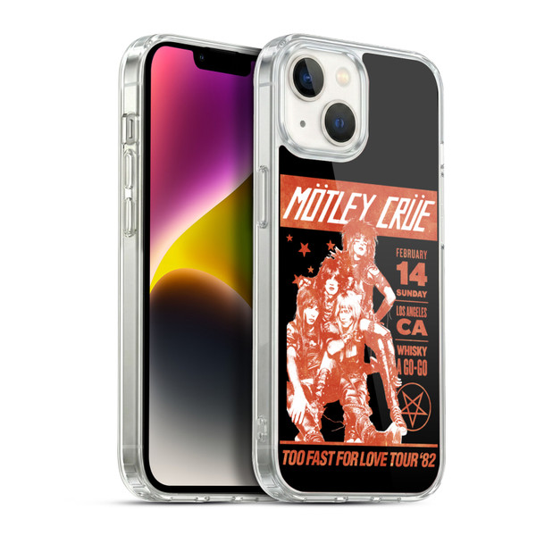 Motley Crue Tours Too Fast For Love Soft Gel Case for Apple iPhone 14