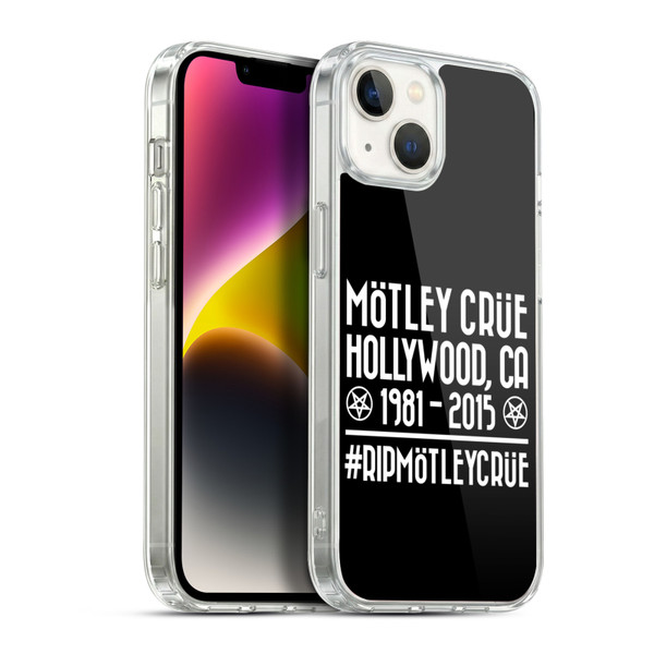 Motley Crue Tours #RIPMotleyCrue Soft Gel Case for Apple iPhone 14 Plus & MagSafe