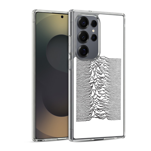Joy Division Graphics Pulsar Waves Soft Gel Case for Samsung Galaxy S25 Ultra & MagSafe