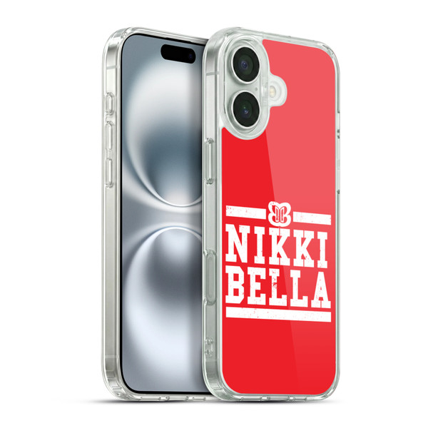 WWE Nikki Bella Logotype Soft Gel Case for Apple iPhone 16 Plus & MagSafe
