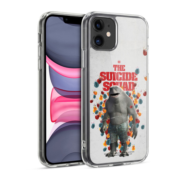 The Suicide Squad 2021 Character Poster King Shark Soft Gel Case for Apple iPhone 11