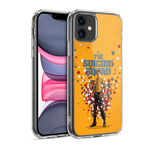 The Suicide Squad 2021 Character Poster Rick Flag Soft Gel Case for Apple iPhone 11