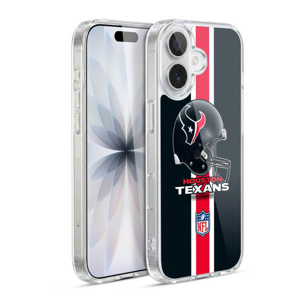 NFL Houston Texans Logo Helmet Soft Gel Case for Apple iPhone 17