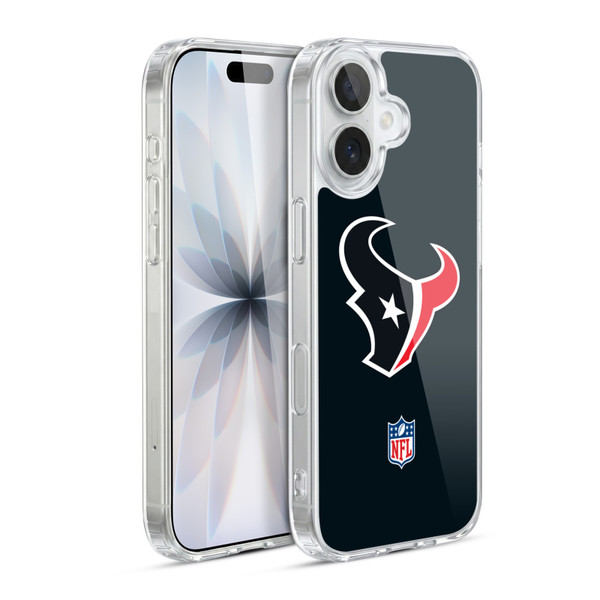 NFL Houston Texans Logo Plain Soft Gel Case for Apple iPhone 17