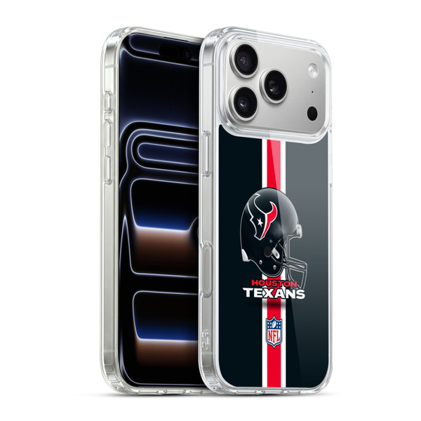 NFL Houston Texans Logo Helmet Soft Gel Case for Apple iPhone 17 Pro Max