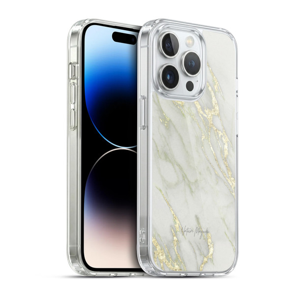 Nature Magick Marble Metallics Yellow Soft Gel Case for Apple iPhone 14 Pro & MagSafe