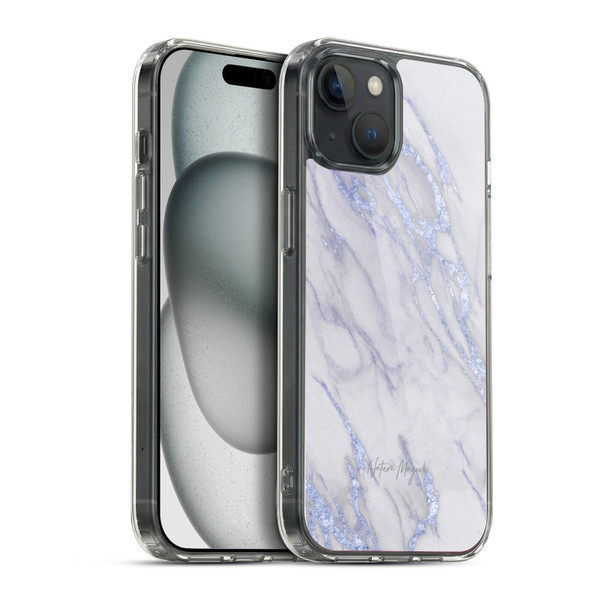 Nature Magick Marble Metallics Indigo Soft Gel Case for Apple iPhone 15 Plus & MagSafe