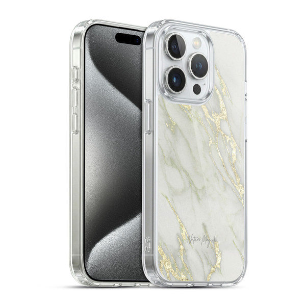 Nature Magick Marble Metallics Yellow Soft Gel Case for Apple iPhone 15 Pro & MagSafe