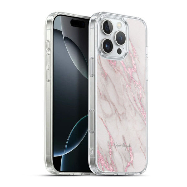 Nature Magick Marble Metallics Pink Soft Gel Case for Apple iPhone 16 Pro Max & MagSafe
