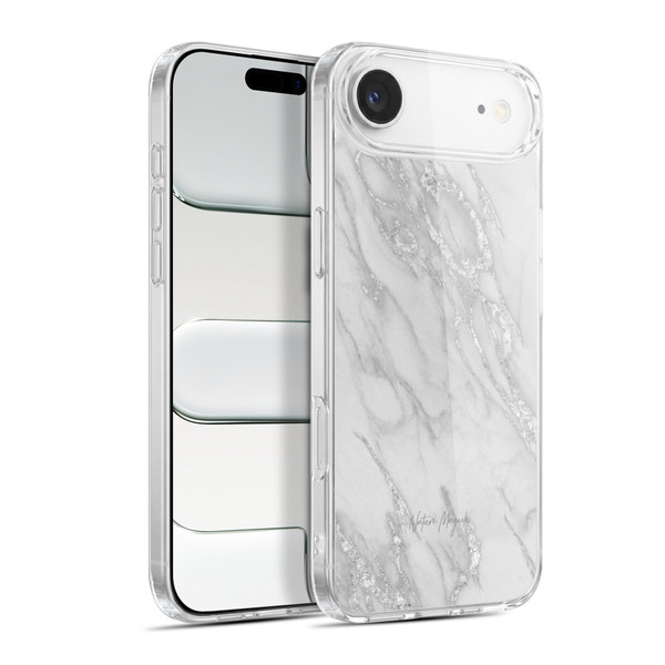 Nature Magick Marble Metallics Silver Soft Gel Case for Apple iPhone 17 Air