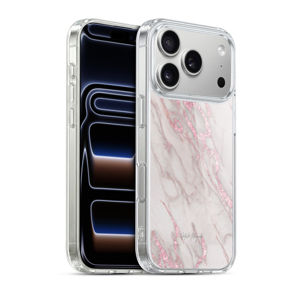 Nature Magick Marble Metallics Pink Soft Gel Case for Apple iPhone 17 Pro