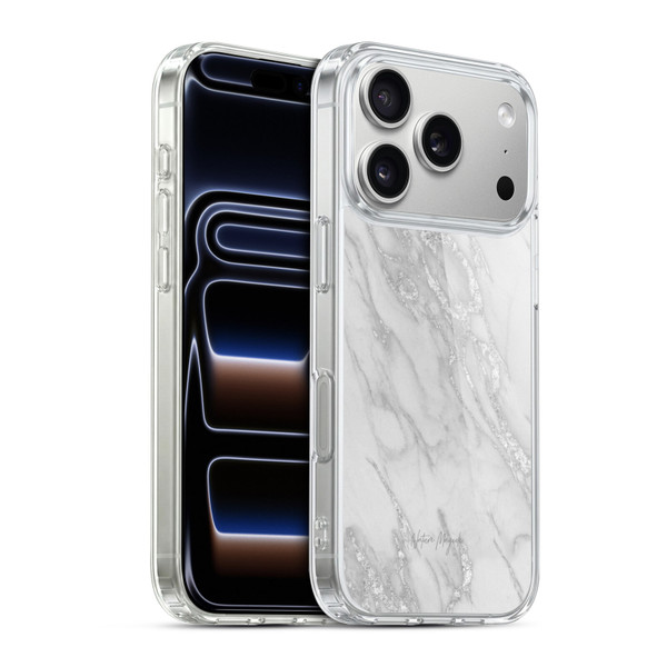 Nature Magick Marble Metallics Silver Soft Gel Case for Apple iPhone 17 Pro