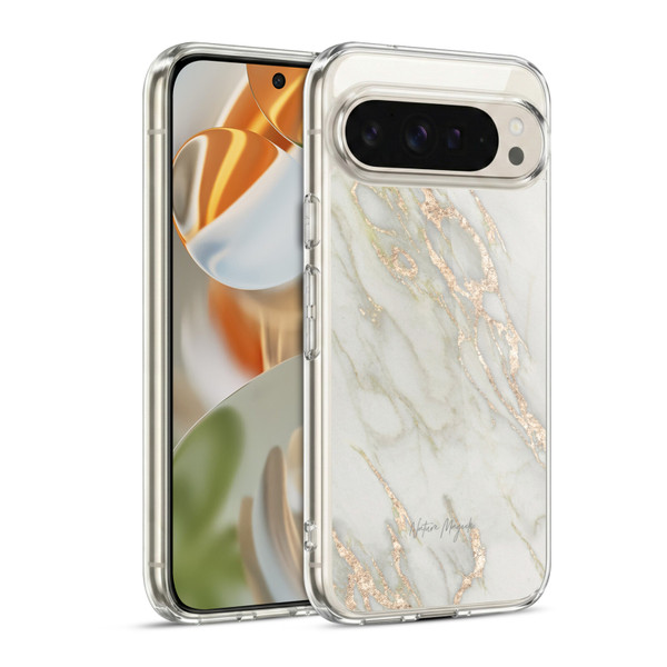 Nature Magick Marble Metallics Gold Soft Gel Case for Google Pixel 9 / Pixel 9 Pro