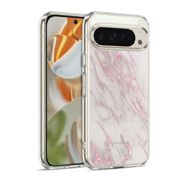 Nature Magick Marble Metallics Pink Soft Gel Case for Google Pixel 9 / Pixel 9 Pro