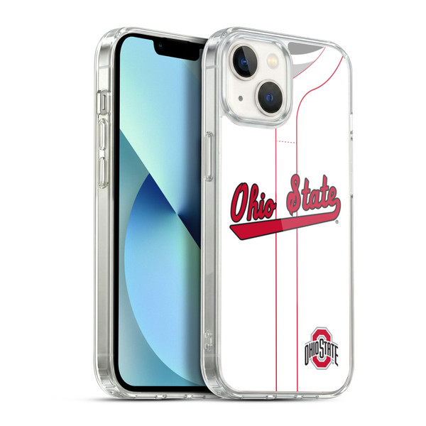 Ohio State University Jersey Baseball Home Soft Gel Case for Apple iPhone 13