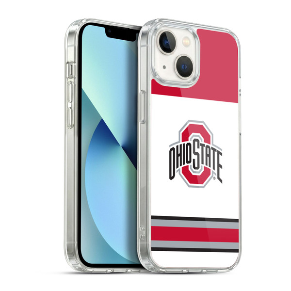 Ohio State University Jersey Hockey Home Soft Gel Case for Apple iPhone 13