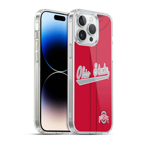Ohio State University Jersey Baseball Away Soft Gel Case for Apple iPhone 14 Pro Max & MagSafe