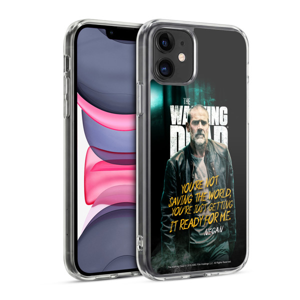 AMC The Walking Dead Season 9 Quotes Negan Soft Gel Case for Apple iPhone 11