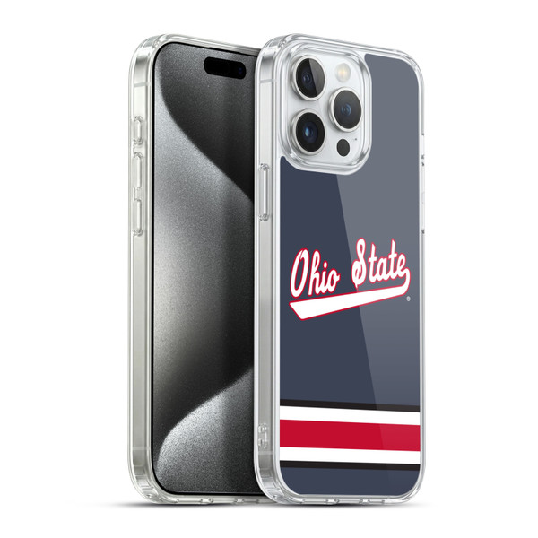 Ohio State University Jersey Hockey Outdoor Soft Gel Case for Apple iPhone 15 Pro Max & MagSafe