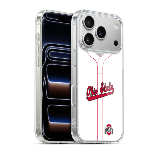 Ohio State University Jersey Baseball Home Soft Gel Case for Apple iPhone 17 Pro