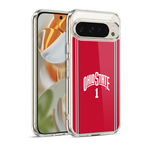 Ohio State University Jersey Basketball Home Soft Gel Case for Google Pixel 9 / Pixel 9 Pro