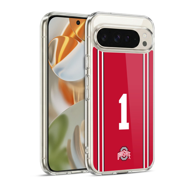 Ohio State University Jersey Football Home Soft Gel Case for Google Pixel 9 / Pixel 9 Pro