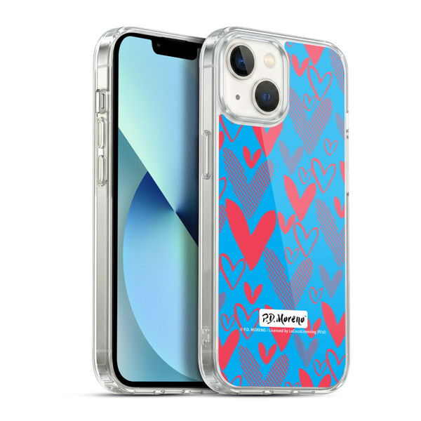 P.D. Moreno Patterns Hearts 2 Soft Gel Case for Apple iPhone 13