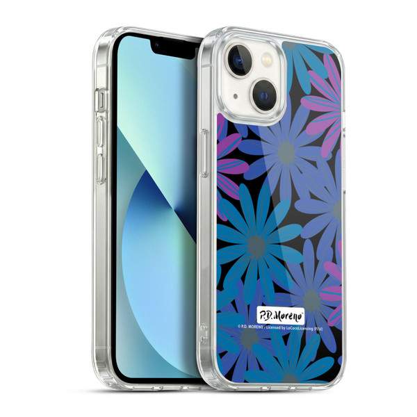 P.D. Moreno Patterns Midnight Daisies Soft Gel Case for Apple iPhone 13
