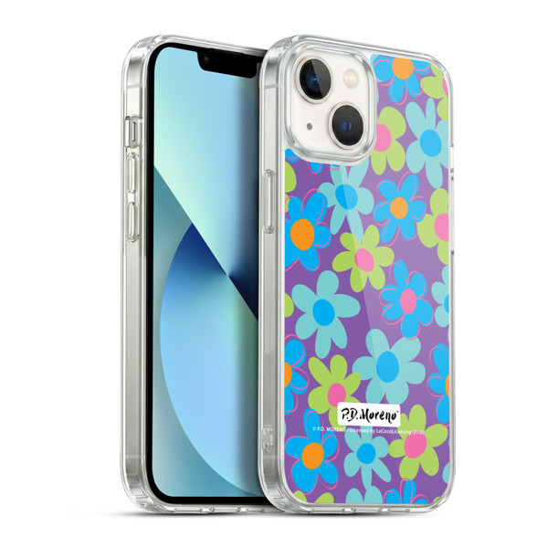 P.D. Moreno Patterns Purple Soft Gel Case for Apple iPhone 13