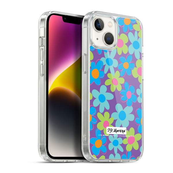 P.D. Moreno Patterns Purple Soft Gel Case for Apple iPhone 14 Plus & MagSafe