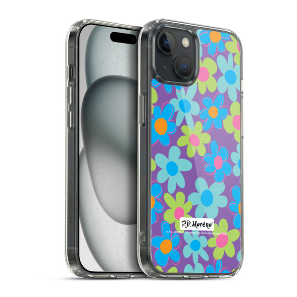 P.D. Moreno Patterns Purple Soft Gel Case for Apple iPhone 15 Plus & MagSafe