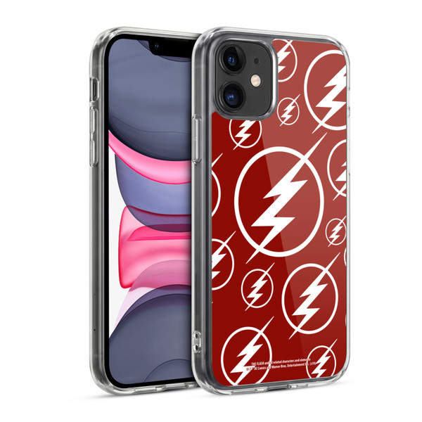 The Flash TV Series Logos Pattern Soft Gel Case for Apple iPhone 11