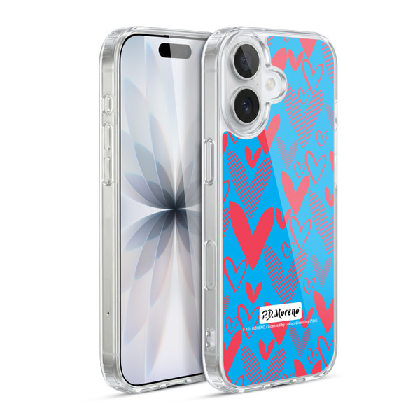 P.D. Moreno Patterns Hearts 2 Soft Gel Case for Apple iPhone 17