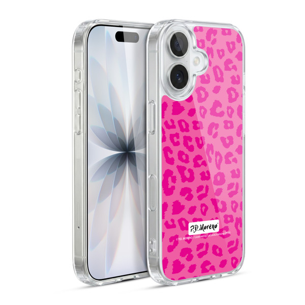 P.D. Moreno Patterns Pink Leopard Soft Gel Case for Apple iPhone 17