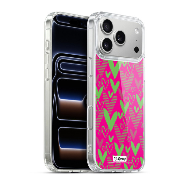P.D. Moreno Patterns Hearts 1 Soft Gel Case for Apple iPhone 17 Pro Max